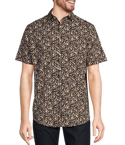 Murano Classic Fit Floral Print Short Sleeve Woven Shirt