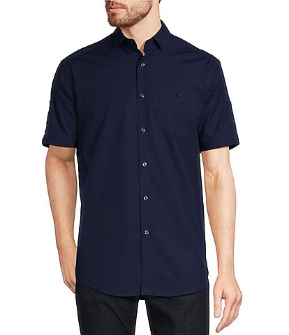 Murano Classic-Fit Solid Short-Sleeve Woven Shirt