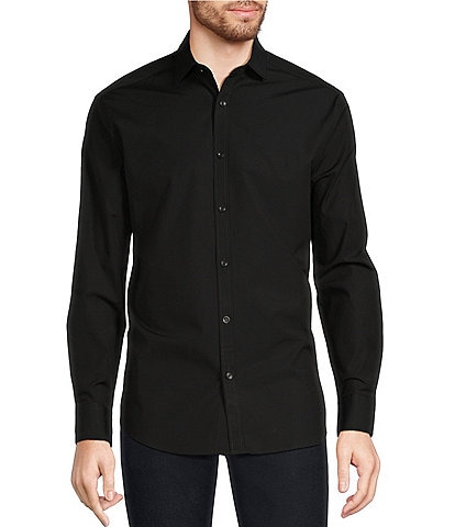 Murano Classic Solid Long Sleeve Woven Shirt