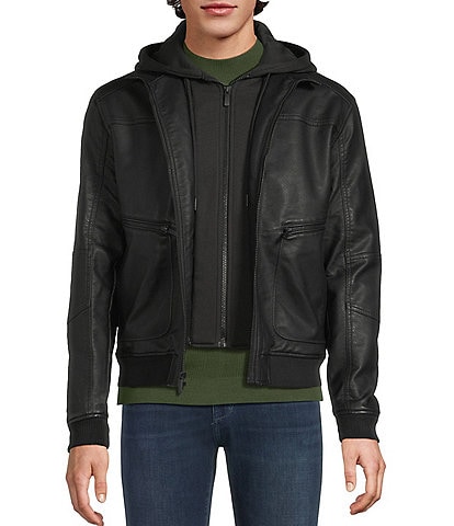 Murano Coated Leather Full Zip Jacket
