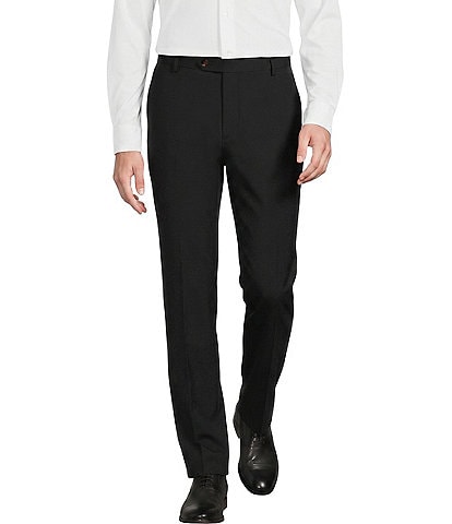 Murano Collezione Coordinating Zac Classic Fit Wool Bi-Stretch Solid Suit Separates Dress Pants