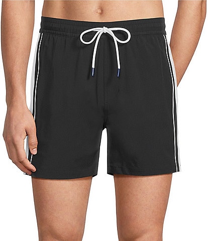 Murano Color Blocked Solid 5#double; Swim Trunks