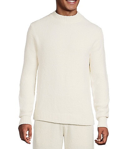 Murano Comfort Luxe Solid Teddy Mock Neck Sweater