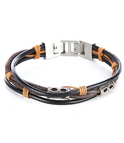 Murano Complex Brown Braided Bracelet