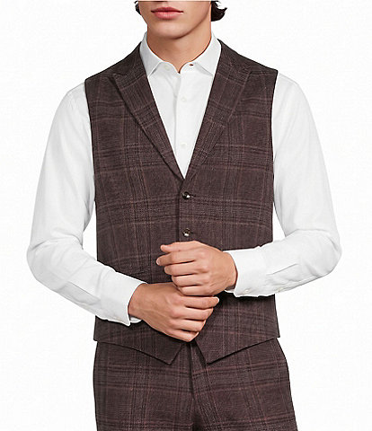 Murano Coordinating Shawl Plaid Suit Separates Vest