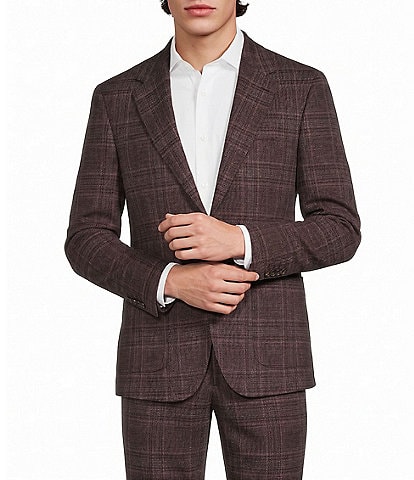Murano Coordinating Slim Fit Plaid Suit Separates Jacket