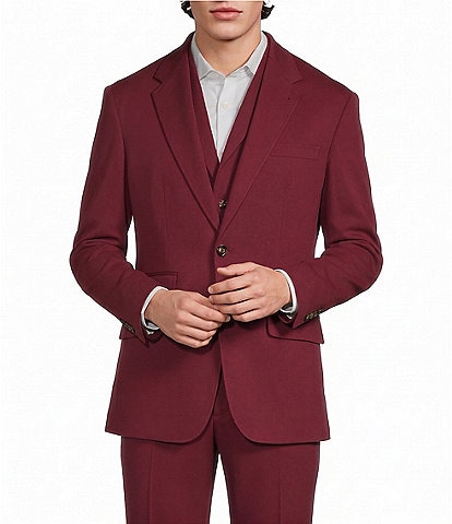 Murano Coordinating Slim Fit Solid Knit Suit Separates Jacket