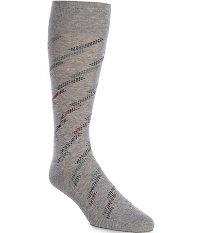 Murano Diagonal Stripe Crew Length Socks