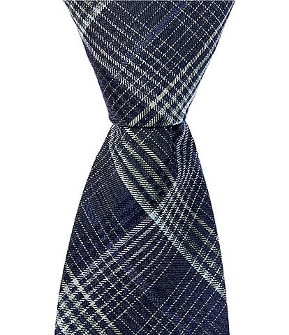 Murano Fine Plaid Print 2 3/4" Silk-Blend Tie