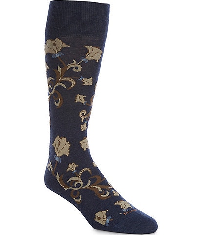 Murano Floral Pattern Crew Length Socks