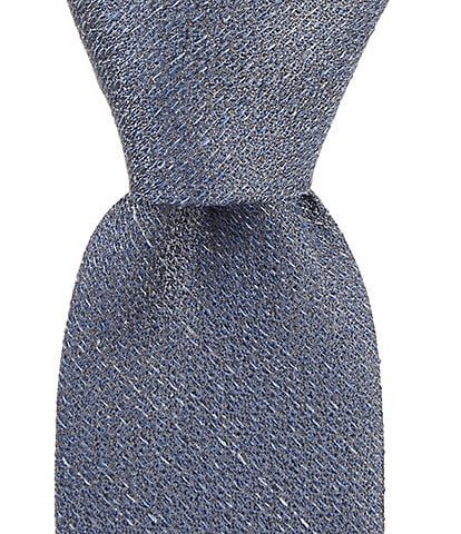 Murano Grain Non-Solid 2 3/4#double; Silk/Linen Woven Tie