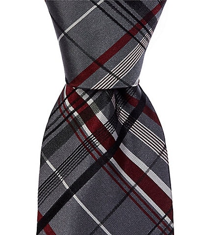 Murano Gwynn Plaid Print 3 1/8" Silk Tie