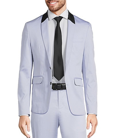 Murano Interdimensional Collection Slim Fit Pieced Sateen Suit Separates Jacket