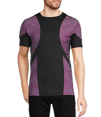Murano Interdimensional Collection Slim Fit Pieced Short Sleeve Crew Neck T-Shirt