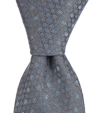 Murano Interlock Honeycomb 3 1/8#double; Silk Blend Tie