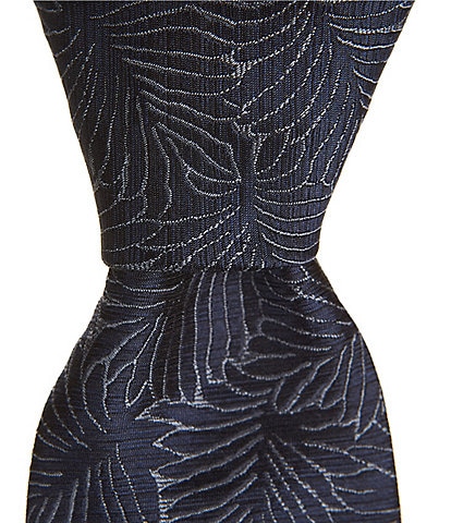 Murano Leon Abstract Print Slim 3" Narrow Woven Silk Tie