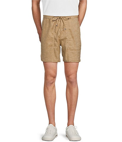 Murano Linen Drawstring 5.5#double; Inseam Shorts