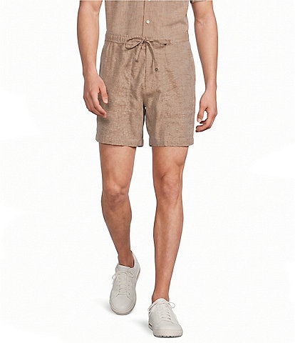 Murano Linen Drawstring 5.5#double; Inseam Shorts
