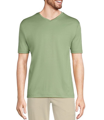 Murano Liquid Luxury Classic Fit Short Sleeve V-Neck T-Shirt