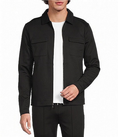 Murano Liquid Luxury Coordinating Slim Fit Zip Shirt Jacket