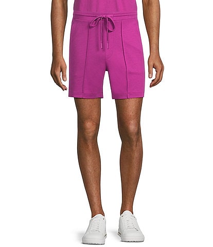 Murano Liquid Luxury Pintuck Neoprene Knit 5.5" Inseam Shorts