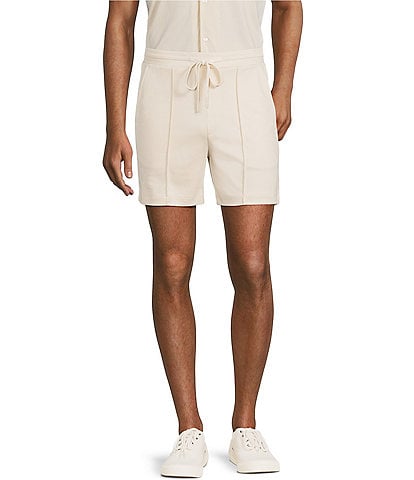 Murano Liquid Luxury Pintuck Neoprene Knit 5.5" Inseam Shorts