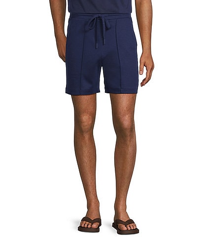 Murano Liquid Luxury Pintuck Neoprene Knit 5.5" Inseam Shorts