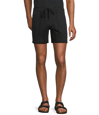 Murano Liquid Luxury Pintuck Neoprene Knit 5.5" Inseam Shorts