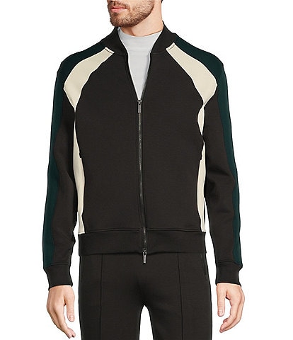 Murano Liquid Luxury Slim-Fit Color Block Full-Zip Jacket