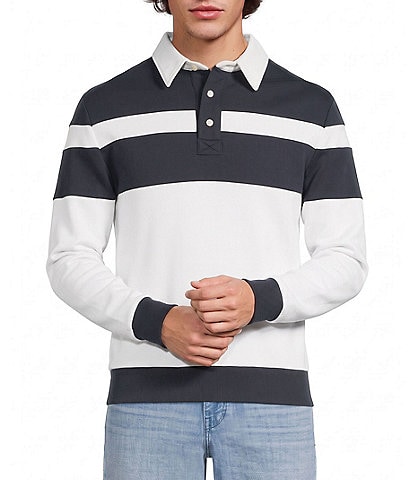 Murano Liquid Luxury Slim Fit Color Block Polo Shirt