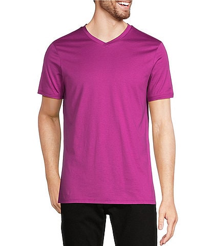 Murano Liquid Luxury Slim-Fit Short-Sleeve V-Neck T-Shirt