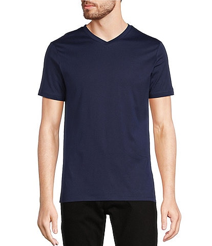 Murano Liquid Luxury Slim-Fit Short-Sleeve V-Neck T-Shirt
