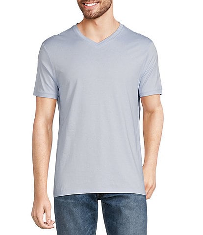 Murano Liquid Luxury Slim Fit Short-Sleeve V-Neck T-Shirt