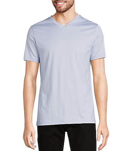 Murano Liquid Luxury Slim-Fit Short-Sleeve V-Neck T-Shirt