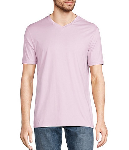 Murano Liquid Luxury Slim-Fit Short-Sleeve V-Neck T-Shirt