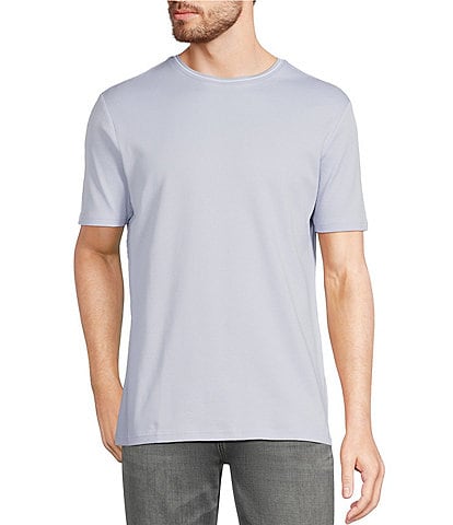 Murano Liquid Luxury Slim Fit Textured Short Sleeve T-Shirt