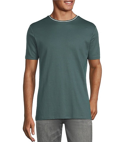 Murano Liquid Luxury Slim Fit Textured Short Sleeve T-Shirt