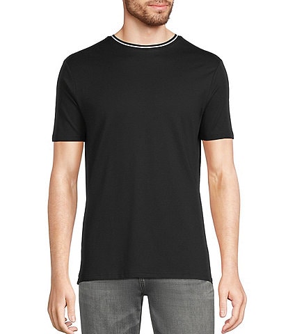 Murano Liquid Luxury Slim Fit Textured Short Sleeve T-Shirt