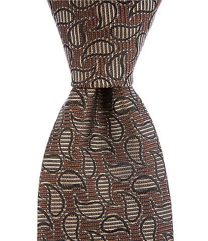 Murano Modern Paisley Narrow Silk Blend Tie