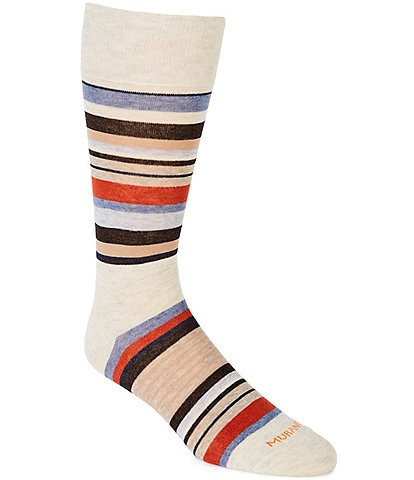 Murano Multi Stripe Crew Dress Socks