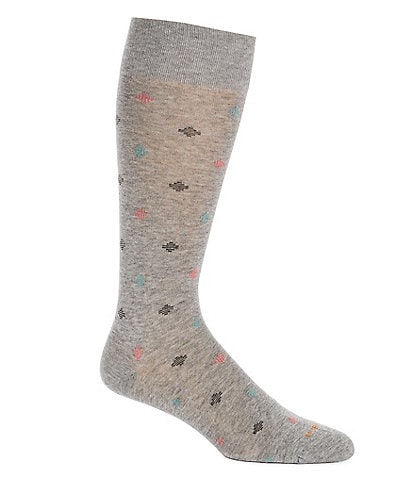 Murano Neat Pattern Crew Dress Socks