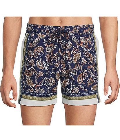 Murano Paisley 5" Cabana Swim Trunks