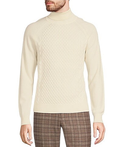 Murano Intergalactic Collection Textured Solid Turtleneck Sweater
