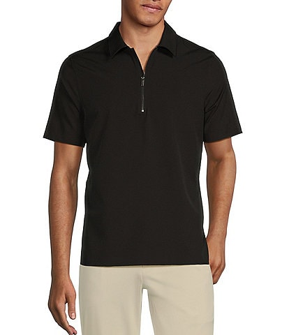 Murano Performance Stretch Quarter-Zip Short Sleeve Polo Shirt