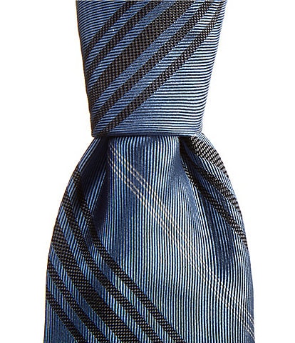 Murano Phased Stripe 3 1/8" Woven Silk Tie