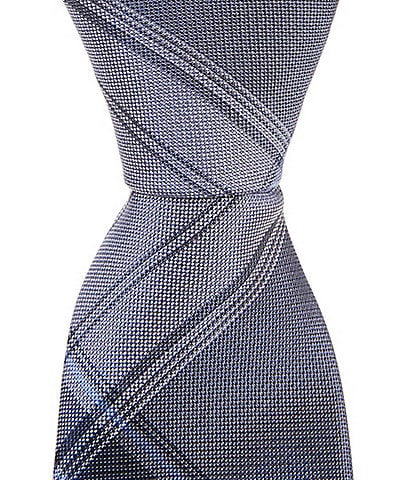Murano Plaid 2 3/4#double; Woven Silk Blend Tie