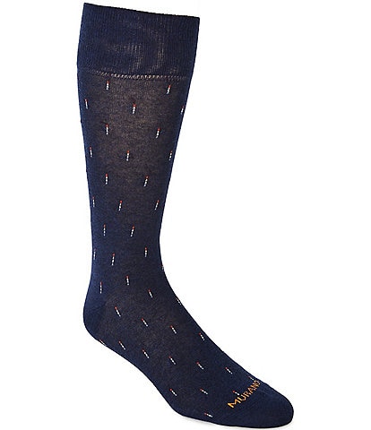 Murano Raining Dot Crew Dress Socks