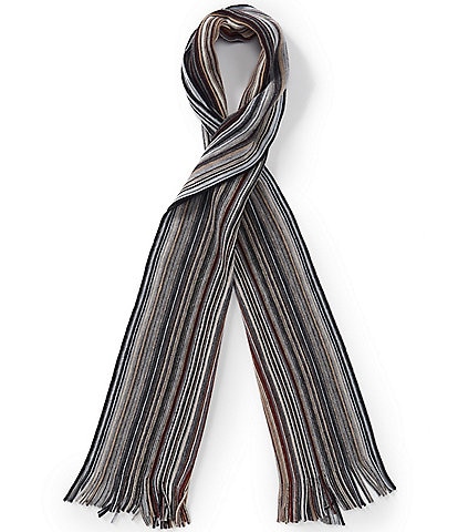 Murano Raschel Striped Wool Scarf