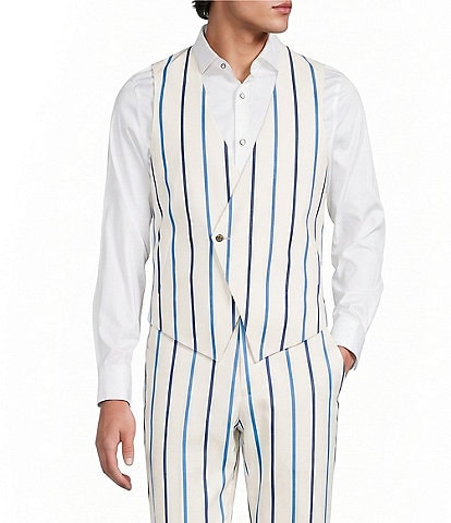 Murano Saronic Islands, Greece Collection Chenille Stripe Suit Separates Vest