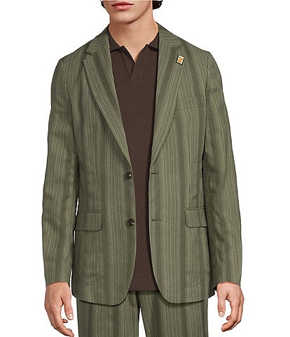 Murano Seville Collection Classic Fit Stripe Suit Separates Jacket